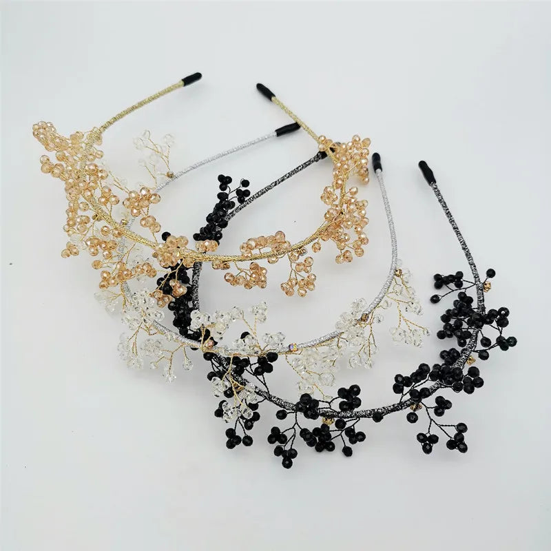 Crystal Bloom Double Thin Headband