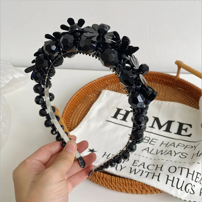 Flower Beaded Winding Crystal Bloom Braided Headband Hair accessories in USA. Bride accessories in USA. Bridal hair accessories in USA. Kids hair accessories in USA. Girls hair accessories. Hair products. Beautiful hair accessories.