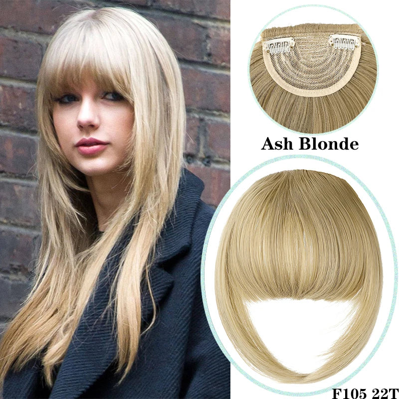 Clip In Blunt Bangs Synthetic Hair Extension