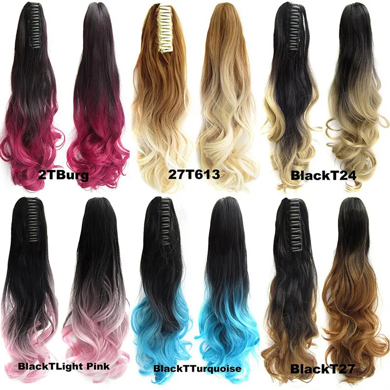 Chic Wave Spectrum: 10-in-1 Wavy Clip-On Ponytail Collection.Hair accessories for brides.. Hair accessories in USA. Bride accessories in USA. Bridal hair accessories in USA. Kids hair accessories in USA. Girls hair accessories. Hair products. Beautiful hair accessories.