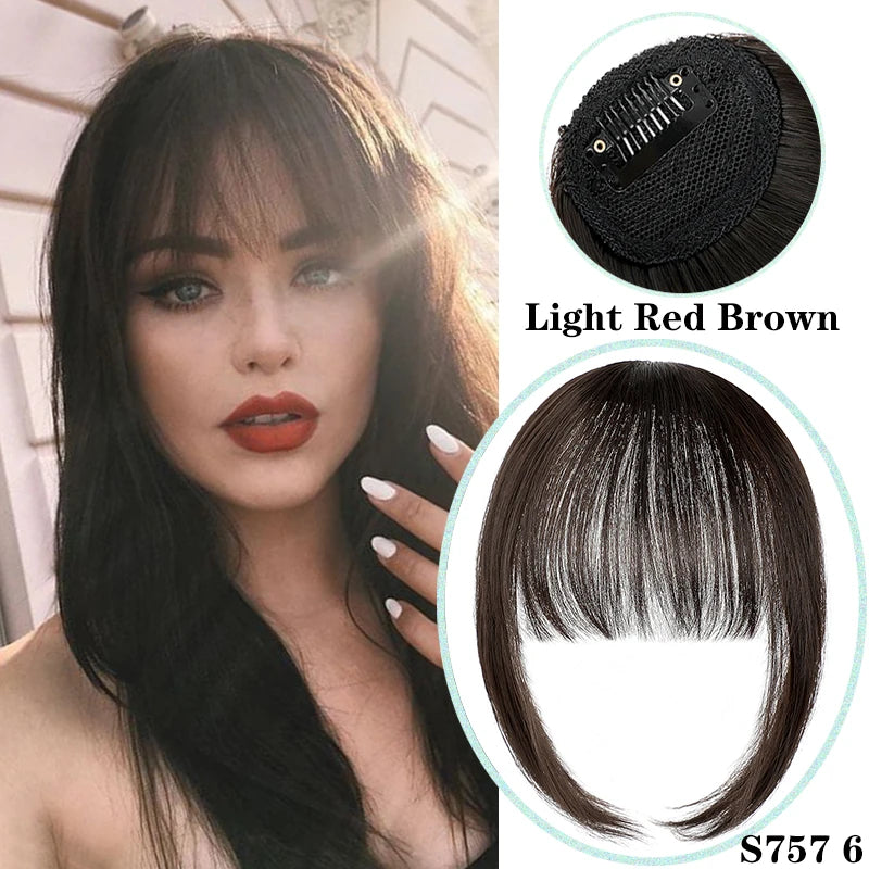 Clip In Blunt Bangs Synthetic Hair Extension