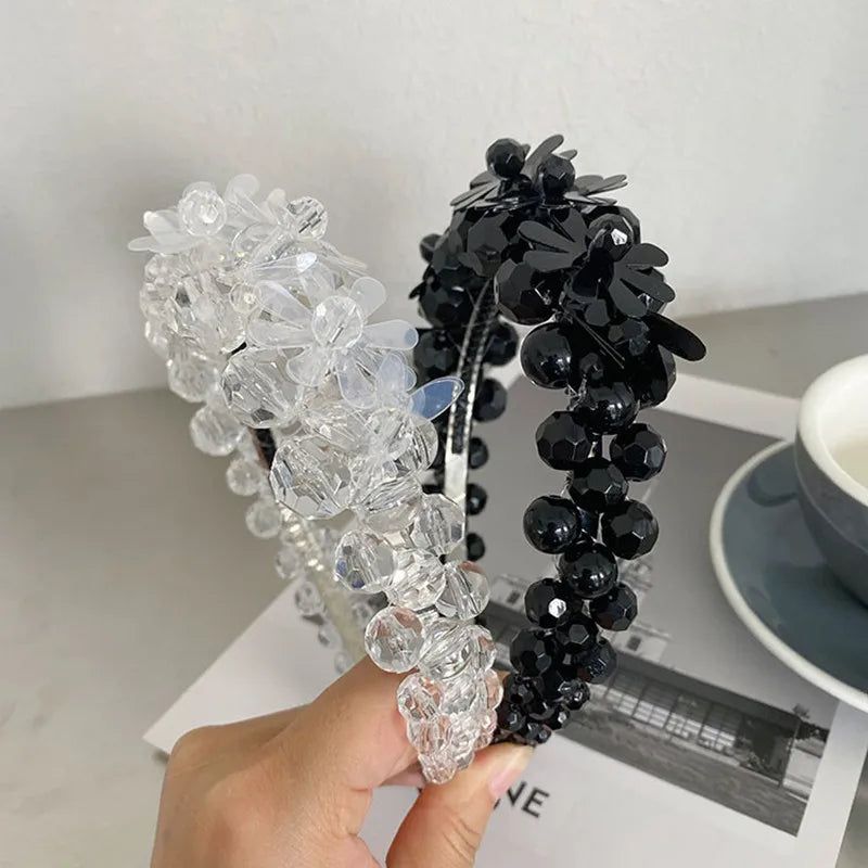 Flower Beaded Winding Crystal Bloom Braided Headband Hair accessories in USA. Bride accessories in USA. Bridal hair accessories in USA. Kids hair accessories in USA. Girls hair accessories. Hair products. Beautiful hair accessories.