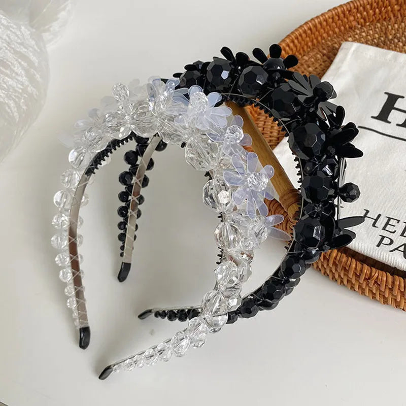 Flower Beaded Winding Crystal Bloom Braided Headband Hair accessories in USA. Bride accessories in USA. Bridal hair accessories in USA. Kids hair accessories in USA. Girls hair accessories. Hair products. Beautiful hair accessories.