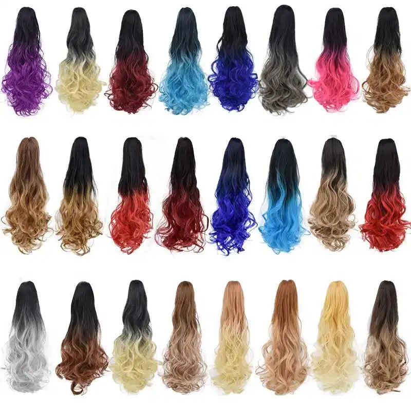 Chic Wave Spectrum: 10-in-1 Wavy Clip-On Ponytail Collection.Hair accessories for brides.. Hair accessories in USA. Bride accessories in USA. Bridal hair accessories in USA. Kids hair accessories in USA. Girls hair accessories. Hair products. Beautiful hair accessories.