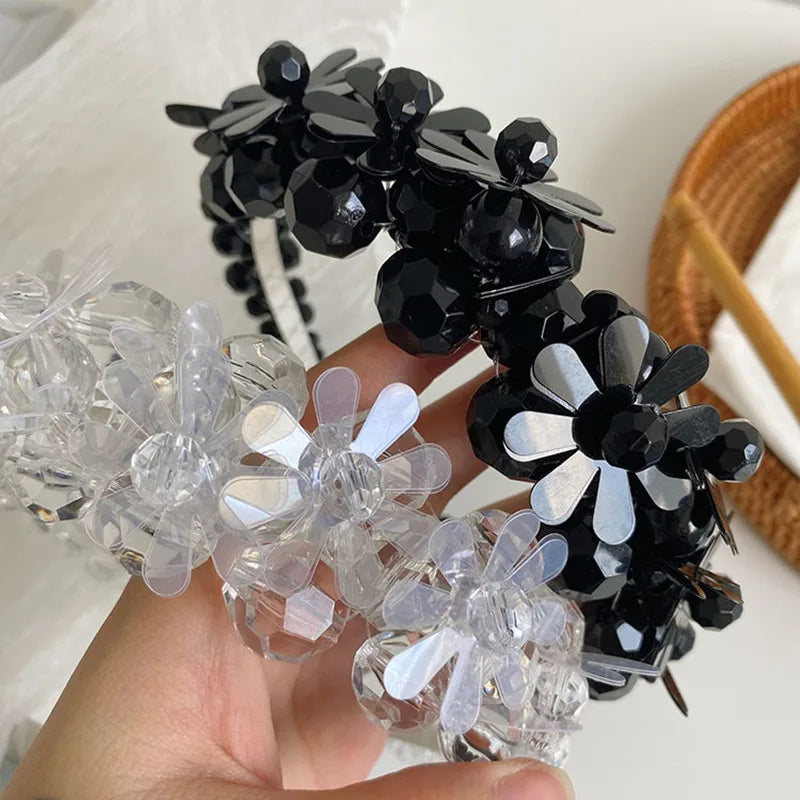 Flower Beaded Winding Crystal Bloom Braided Headband Hair accessories in USA. Bride accessories in USA. Bridal hair accessories in USA. Kids hair accessories in USA. Girls hair accessories. Hair products. Beautiful hair accessories.