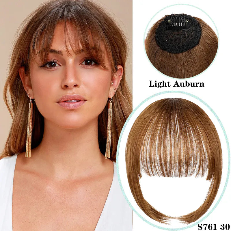 Clip In Blunt Bangs Synthetic Hair Extension