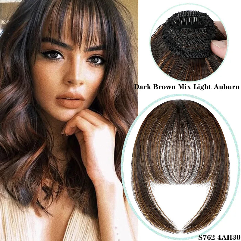 Clip In Blunt Bangs Synthetic Hair Extension