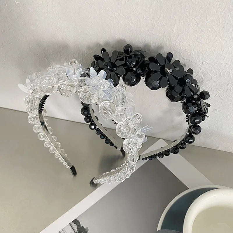 Flower Beaded Winding Crystal Bloom Braided Headband Hair accessories in USA. Bride accessories in USA. Bridal hair accessories in USA. Kids hair accessories in USA. Girls hair accessories. Hair products. Beautiful hair accessories.