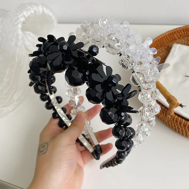 Flower Beaded Winding Crystal Bloom Braided Headband Hair accessories in USA. Bride accessories in USA. Bridal hair accessories in USA. Kids hair accessories in USA. Girls hair accessories. Hair products. Beautiful hair accessories.