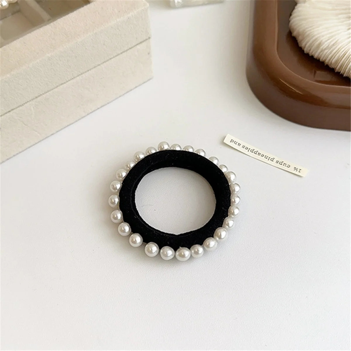 Elegance Pearl Hair Tie Set - 5pcs