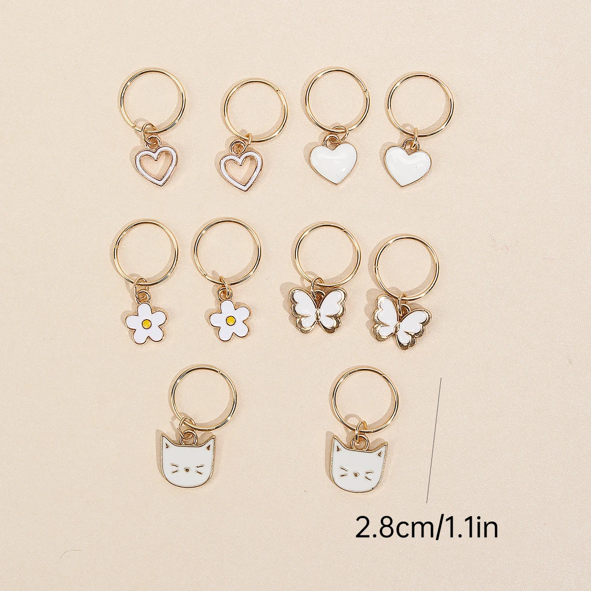 Enchanting 20-Piece Kawaii Cat & Butterfly Hair Ring Collection with Pearls, Love Hearts, and Cute Jewelry Accents – Perfect Lady Headwear for Adorable Hair Braids. Hairxza Hair Accessories. Hair accessories in USA. Bride accessories in USA. Bridal hair accessories in USA. Kids hair accessories in USA. Girls hair accessories. Hair products. Beautiful hair accessories.