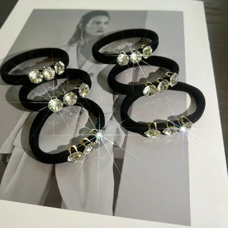 Glam Trio: Crystal Hair Tie Set