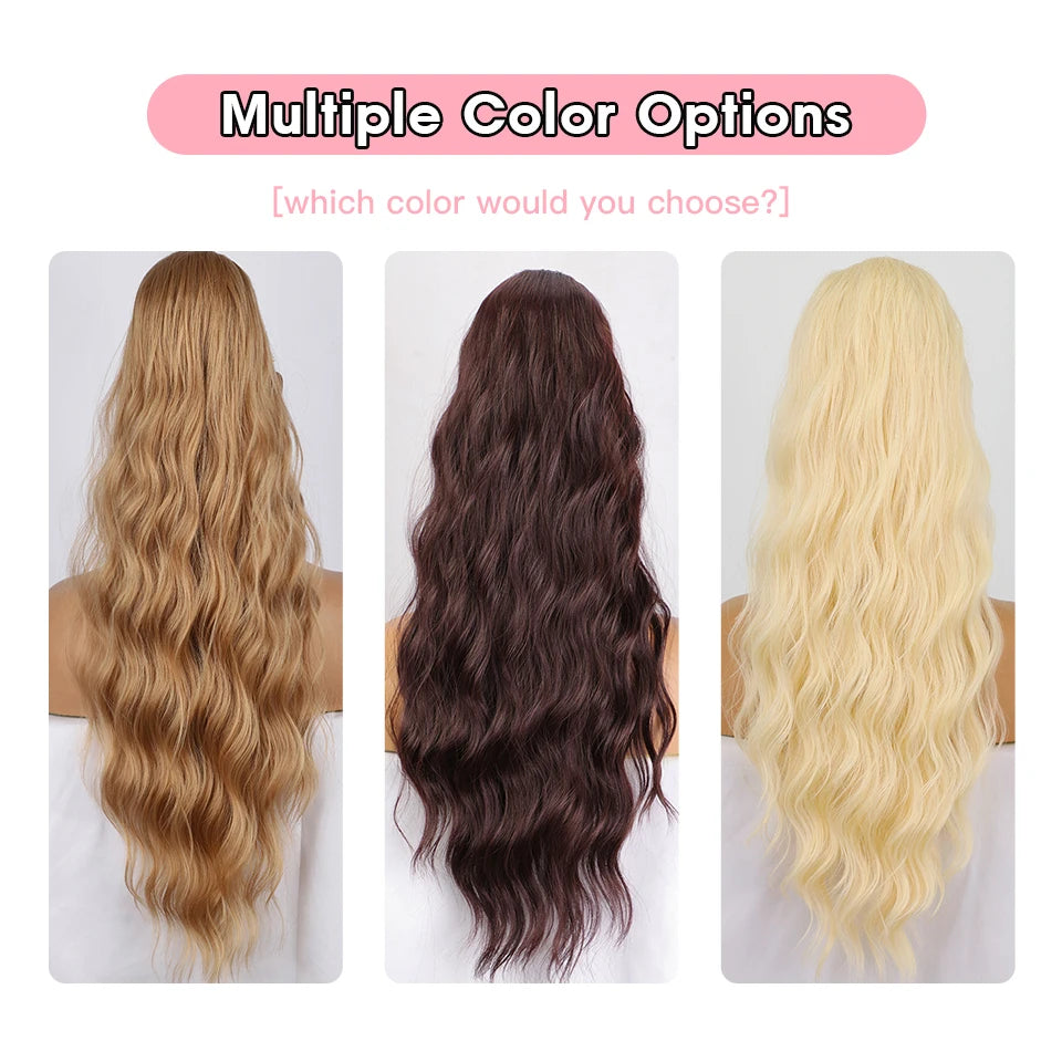 Synthetic Long Natural Wave Clip-In Ponytail Hair Extension,Hairxza Hair Accessories. Hair accessories in USA. Bride accessories in USA. Bridal hair accessories in USA. Kids hair accessories in USA. Girls hair accessories. Hair products. Beautiful hair accessories.