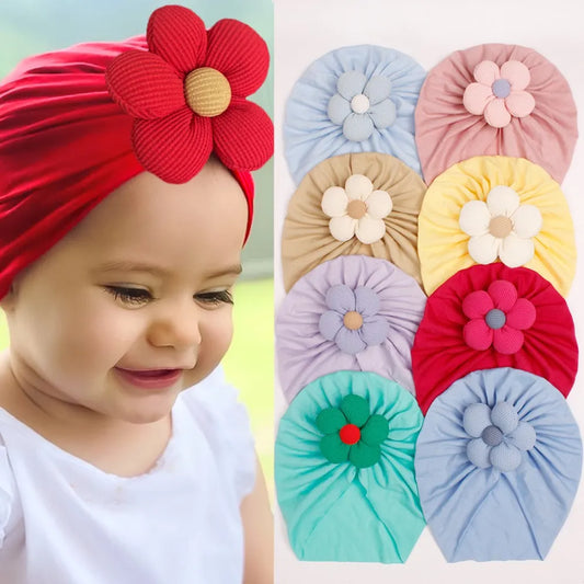 Blossom Cozy Kids' Snug Loom: Autumn & Winter Imitation Cotton Flower baby Hat.Hair accessories in USA. Bride accessories in USA. Bridal hair accessories in USA. Kids hair accessories in USA. Girls hair accessories. Hair products. Beautiful hair accessories.