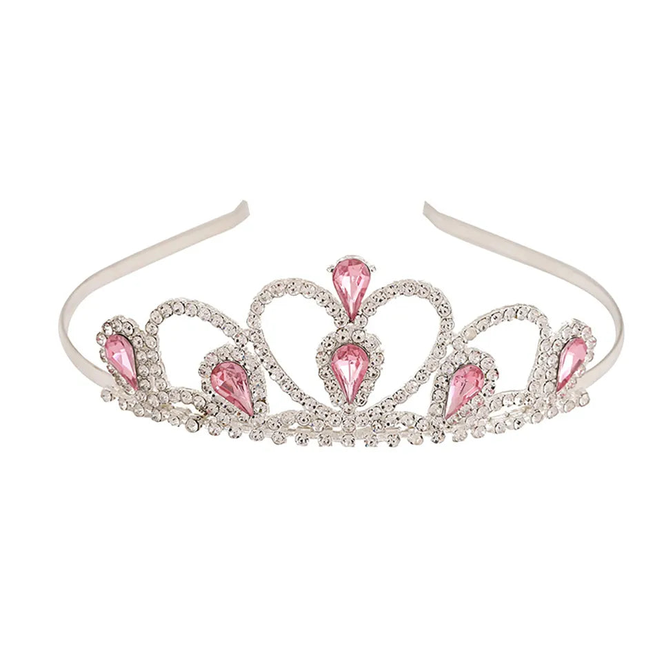 Majestic Dreams: Handcrafted Rhinestone & Pearl Princess Tiara