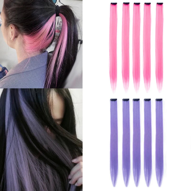 Rainbow Radiance: Colored Clip-In Hairplay Kit for Kids,Ponytails, and Hair Accessories. Hairxza Hair Accessories. Hair accessories in USA. Bride accessories in USA. Bridal hair accessories in USA. Kids hair accessories in USA. Girls hair accessories. Hair products. Beautiful hair accessories.