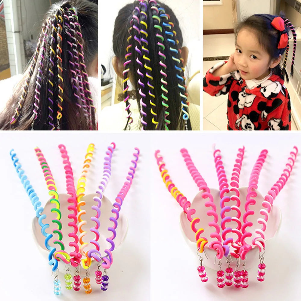 Little Princess Hair Braid Stickers - 6Pcs Set for Kids Hair accessories in USA. Bride accessories in USA. Bridal hair accessories in USA. Kids hair accessories in USA. Girls hair accessories. Hair products. Beautiful hair accessories.