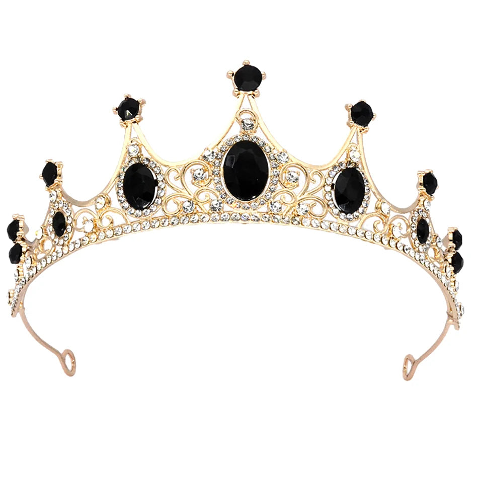 Majestic Dreams: Handcrafted Rhinestone & Pearl Princess Tiara