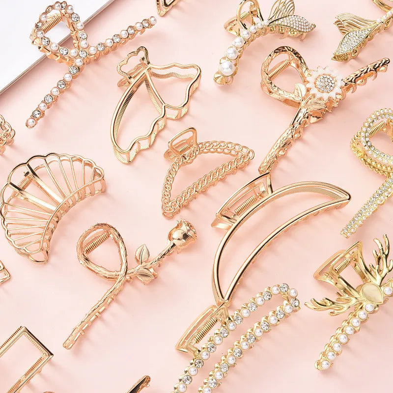 GeoGlam Elegance: Versatile Hairpin Collection