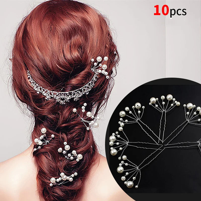 Pearl Elegance: Timeless Wedding Hair Stick. Hairxza Hair Accessories. Hair accessories in USA. Bride accessories in USA. Bridal hair accessories in USA. Kids hair accessories in USA. Girls hair accessories. Hair products. Beautiful hair accessories.