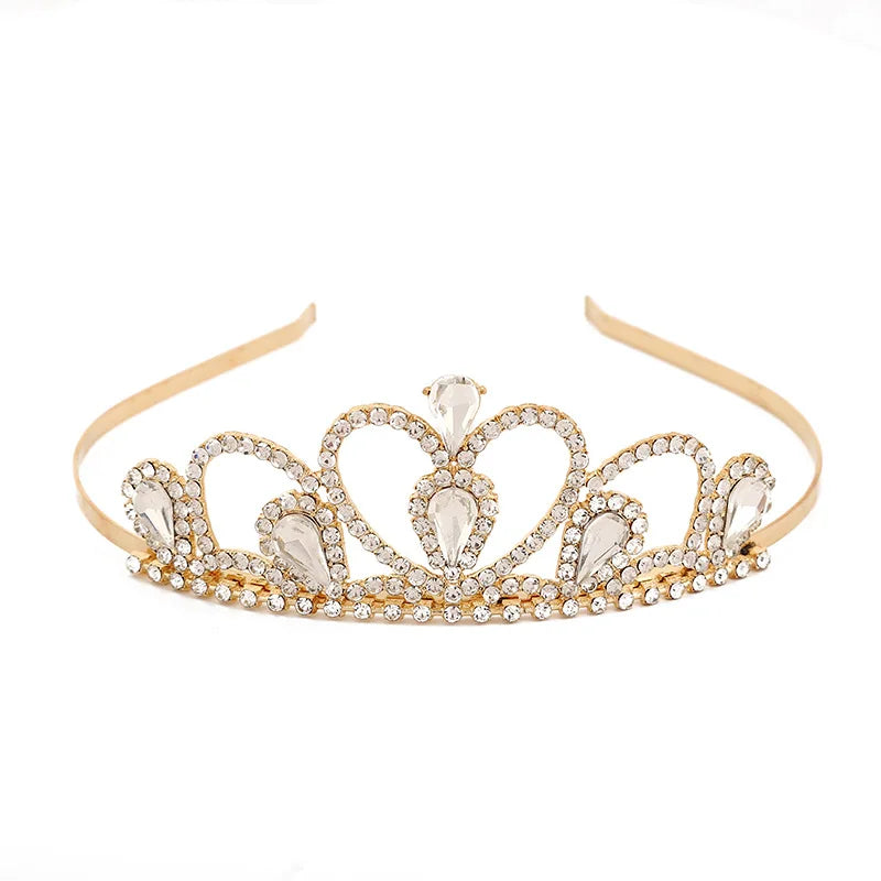 Majestic Dreams: Handcrafted Rhinestone & Pearl Princess Tiara