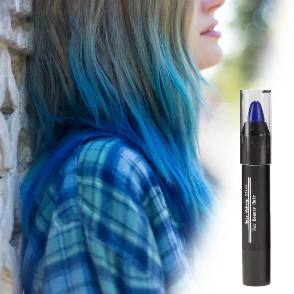 ChromaBlend Precision: 3.5g High Saturation Hair Dye Pen - Quick, Portable Hair Touch-Up Chalk for Effortless Color Modification and Makeup Magic