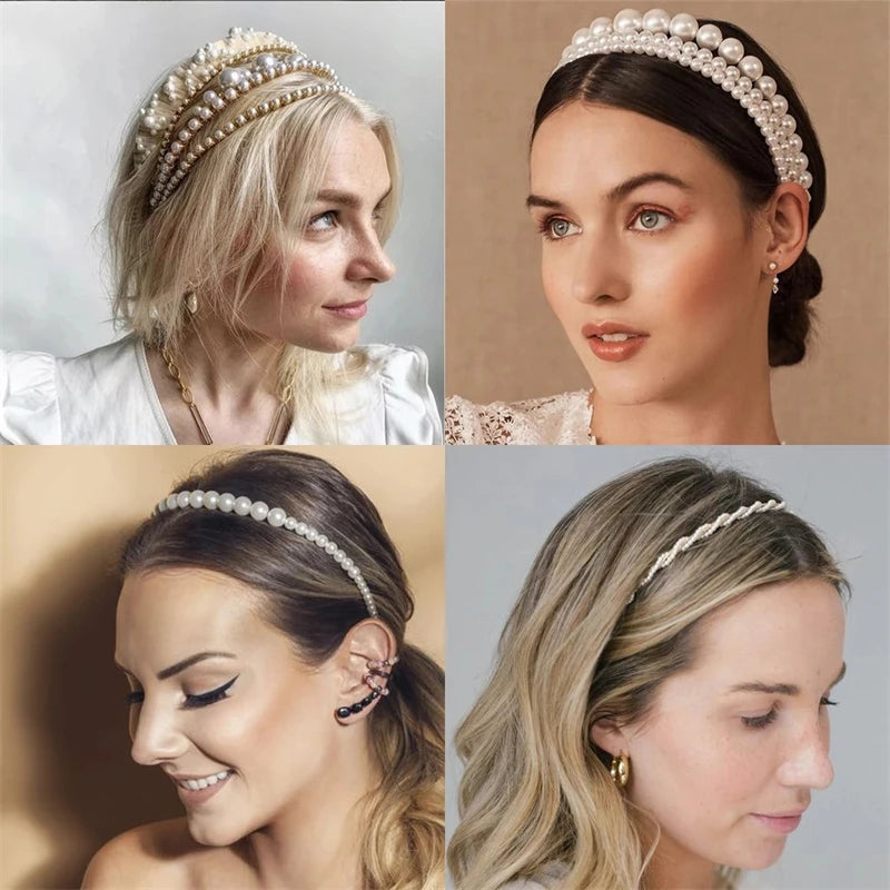 Pearl Elegance Harmony Headband. Hairxza Hair Accessories. Hair accessories in USA. Bride accessories in USA. Bridal hair accessories in USA. Kids hair accessories in USA. Girls hair accessories. Hair products. Beautiful hair accessories.