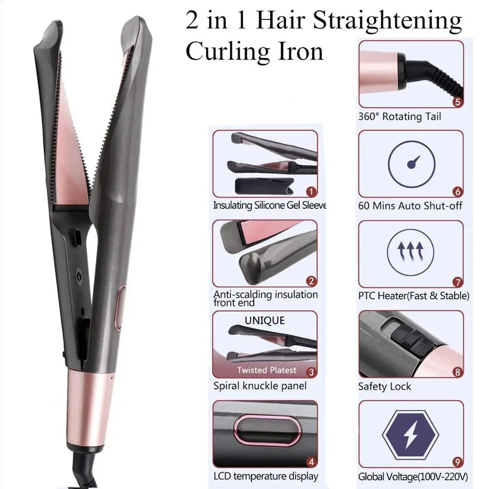 TwistStyle Pro 2-in-1 Hair Styling Iron