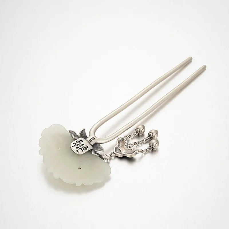 S925 Sterling Silver Hairpin Lotus Elegance Sterling Silver Hairpin