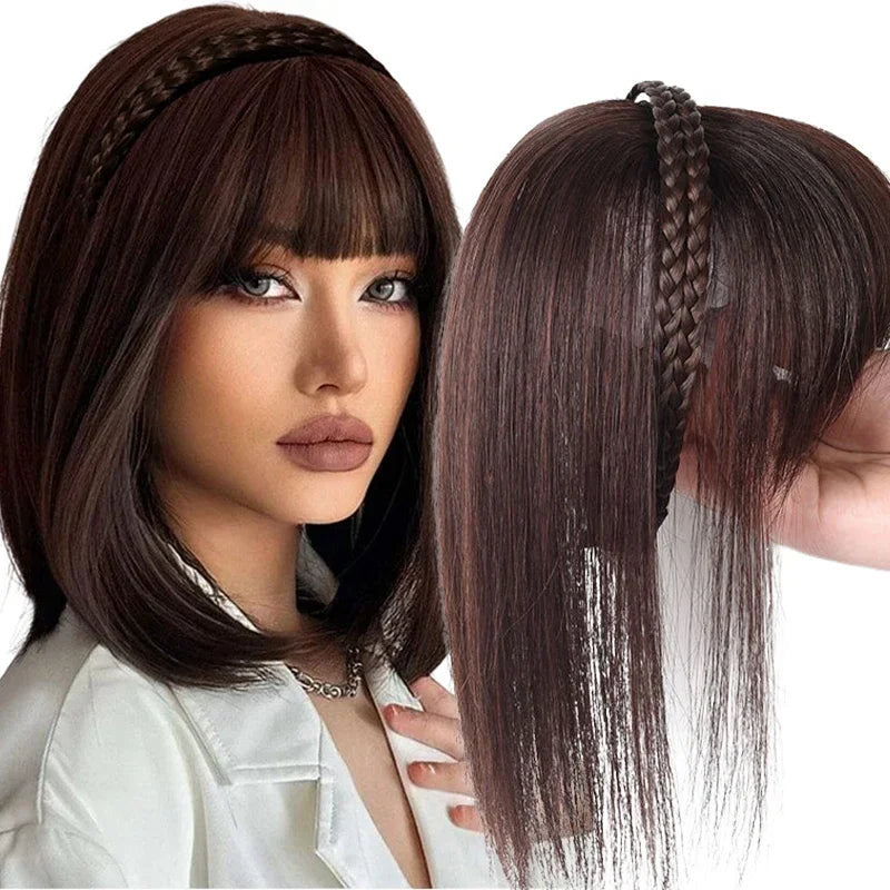 4 Colours Bangs Headband – Synthetic Hair Extension.Hair accessories in USA. Bride accessories in USA. Bridal hair accessories in USA. Kids hair accessories in USA. Girls hair accessories. Hair products. Beautiful hair accessories.