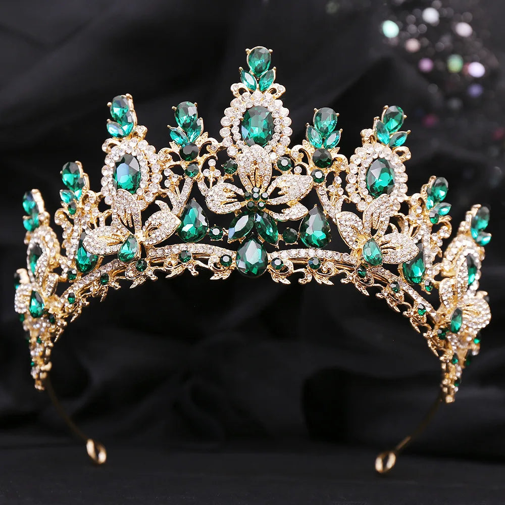 Enchanted Harmony Crystal Blossom Tiara – A Luxe Bridal Crown. Hair accessories in USA. Bride accessories in USA. Bridal hair accessories in USA. Kids hair accessories in USA. Girls hair accessories. Hair products. Beautiful hair accessories.