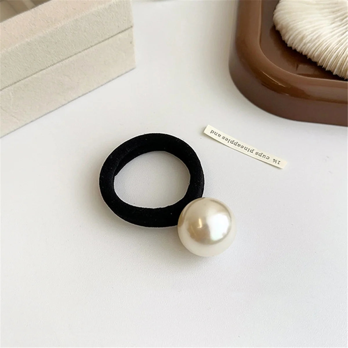 Elegance Pearl Hair Tie Set - 5pcs