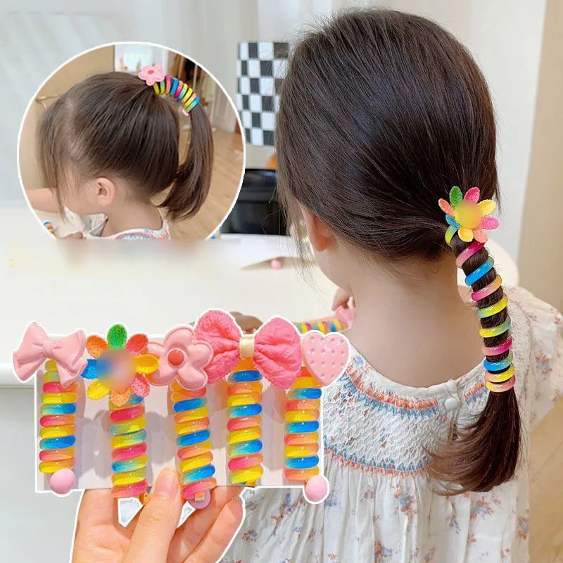 KidVibe Rainbow Whirl Hair Twirl: Cute Cartoon Hair Band & Playful Accessories for Kids. Hairxza Hair Accessories. Hair accessories in USA. Bride accessories in USA. Bridal hair accessories in USA. Kids hair accessories in USA. Girls hair accessories. Hair products. Beautiful hair accessories.