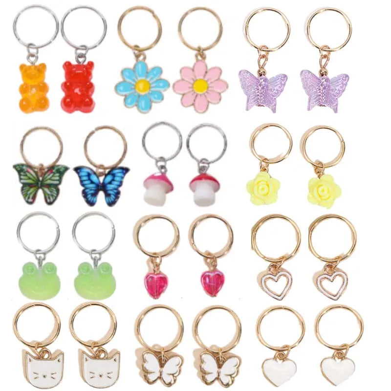 Enchanting 20-Piece Kawaii Cat & Butterfly Hair Ring Collection with Pearls, Love Hearts, and Cute Jewelry Accents – Perfect Lady Headwear for Adorable Hair Braids. Hairxza Hair Accessories. Hair accessories in USA. Bride accessories in USA. Bridal hair accessories in USA. Kids hair accessories in USA. Girls hair accessories. Hair products. Beautiful hair accessories.