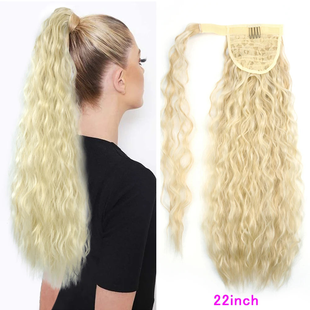 Synthetic Long Straight Ponytail Wrap Around Clip In Hair Extensions Natural Hairpiece Fiber Black Blonde Fake Hair Pony Tail,Hairxza Hair Accessories. Hair accessories in USA. Bride accessories in USA. Bridal hair accessories in USA. Kids hair accessories in USA. Girls hair accessories. Hair products. Beautiful hair accessories.