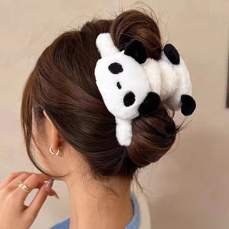 Plush Heart Hair Claws - Fashionable Large Hair Clips for Women Hairxza Hair Accessories. Hair accessories in USA. Bride accessories in USA. Bridal hair accessories in USA. Kids hair accessories in USA. Girls hair accessories. Hair products. Beautiful hair accessories.