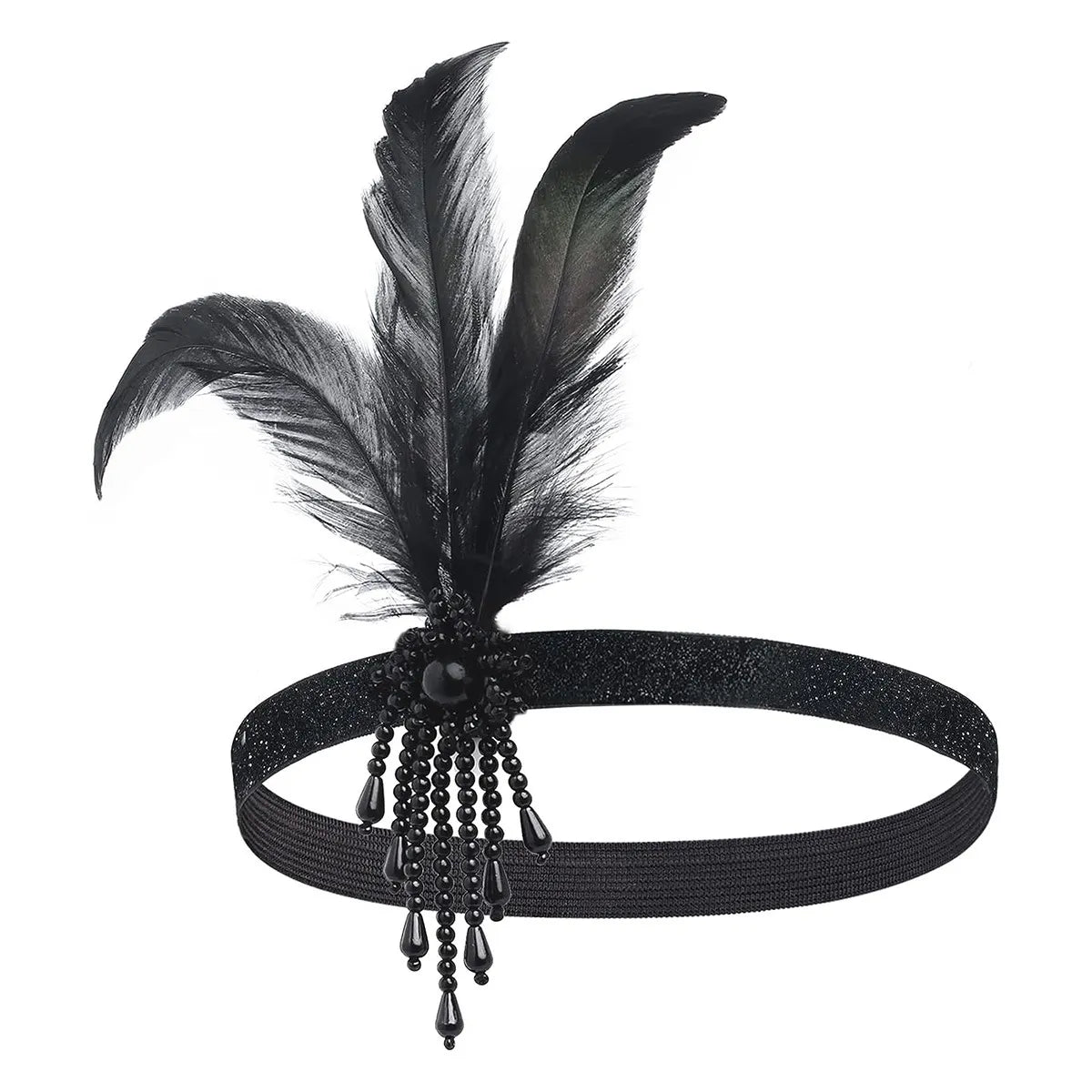 GatsbyGlam Feathered Elegance Headband: An Exquisite Accent for Single Parties and Roaring 20s Soirees. Hair accessories in USA. Bride accessories in USA. Bridal hair accessories in USA. Kids hair accessories in USA. Girls hair accessories. Hair products. Beautiful hair accessories.