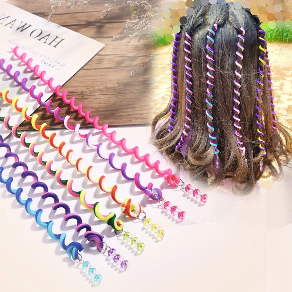 Little Princess Hair Braid Stickers - 6Pcs Set for Kids Hair accessories in USA. Bride accessories in USA. Bridal hair accessories in USA. Kids hair accessories in USA. Girls hair accessories. Hair products. Beautiful hair accessories.