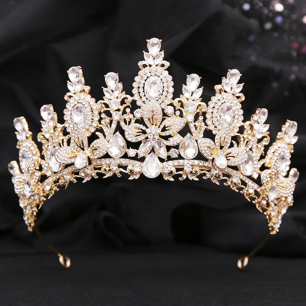 Enchanted Harmony Crystal Blossom Tiara – A Luxe Bridal Crown. Hair accessories in USA. Bride accessories in USA. Bridal hair accessories in USA. Kids hair accessories in USA. Girls hair accessories. Hair products. Beautiful hair accessories.