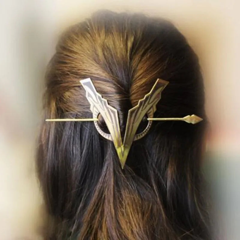 Viking Noir Oversized Crow Hair Elegance Hairxza Hair Accessories. Hair accessories in USA. Bride accessories in USA. Bridal hair accessories in USA. Kids hair accessories in USA. Girls hair accessories. Hair products. Beautiful hair accessories.