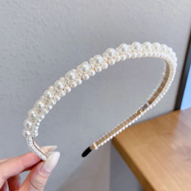 Pearl Elegance Harmony Headband. Hairxza Hair Accessories. Hair accessories in USA. Bride accessories in USA. Bridal hair accessories in USA. Kids hair accessories in USA. Girls hair accessories. Hair products. Beautiful hair accessories.