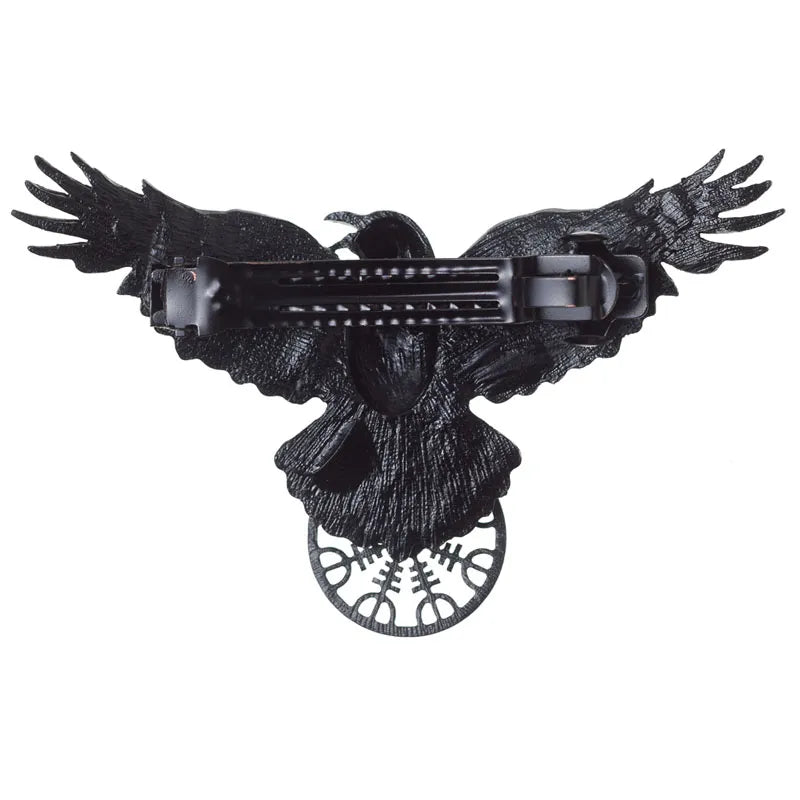 Viking Noir Oversized Crow Hair Elegance Hairxza Hair Accessories. Hair accessories in USA. Bride accessories in USA. Bridal hair accessories in USA. Kids hair accessories in USA. Girls hair accessories. Hair products. Beautiful hair accessories.