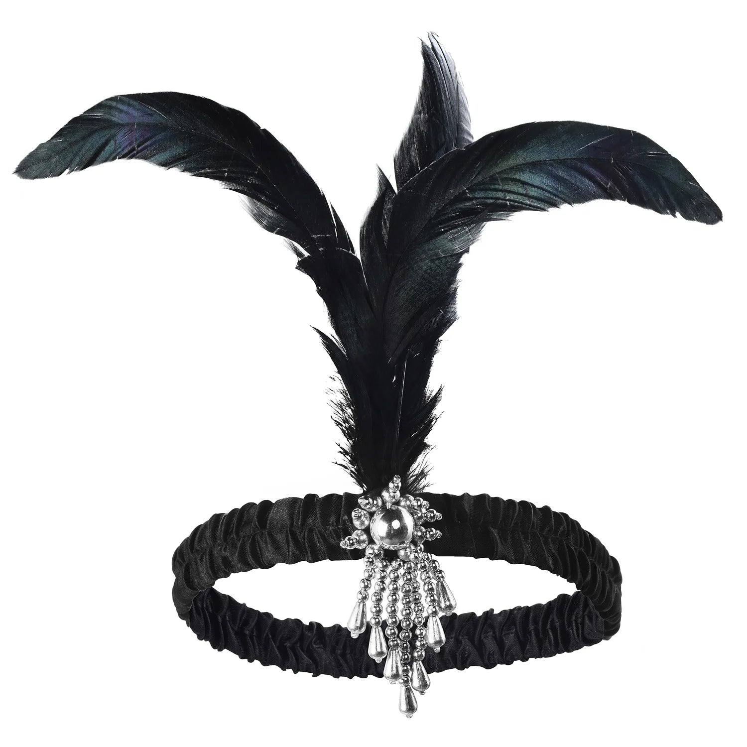 GatsbyGlam Feathered Elegance Headband: An Exquisite Accent for Single Parties and Roaring 20s Soirees. Hair accessories in USA. Bride accessories in USA. Bridal hair accessories in USA. Kids hair accessories in USA. Girls hair accessories. Hair products. Beautiful hair accessories.