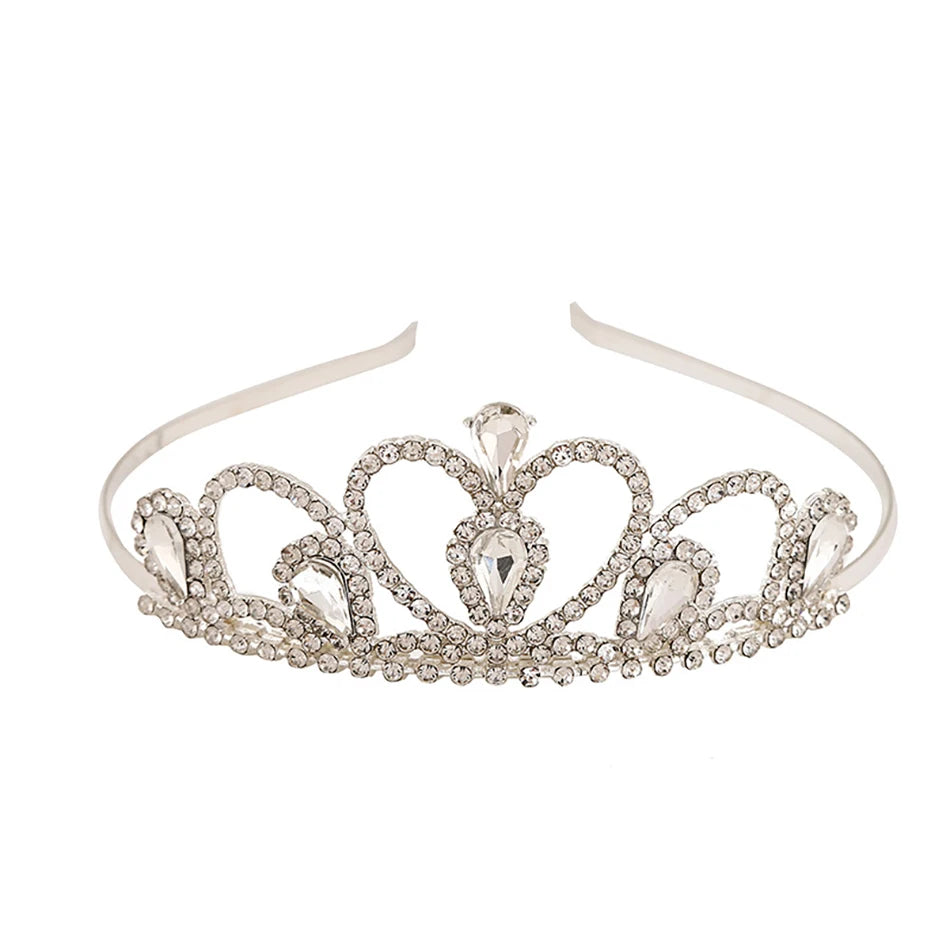 Majestic Dreams: Handcrafted Rhinestone & Pearl Princess Tiara