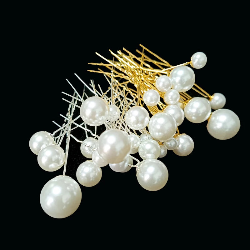 Pearl Elegance: Timeless Wedding Hair Stick. Hairxza Hair Accessories. Hair accessories in USA. Bride accessories in USA. Bridal hair accessories in USA. Kids hair accessories in USA. Girls hair accessories. Hair products. Beautiful hair accessories.