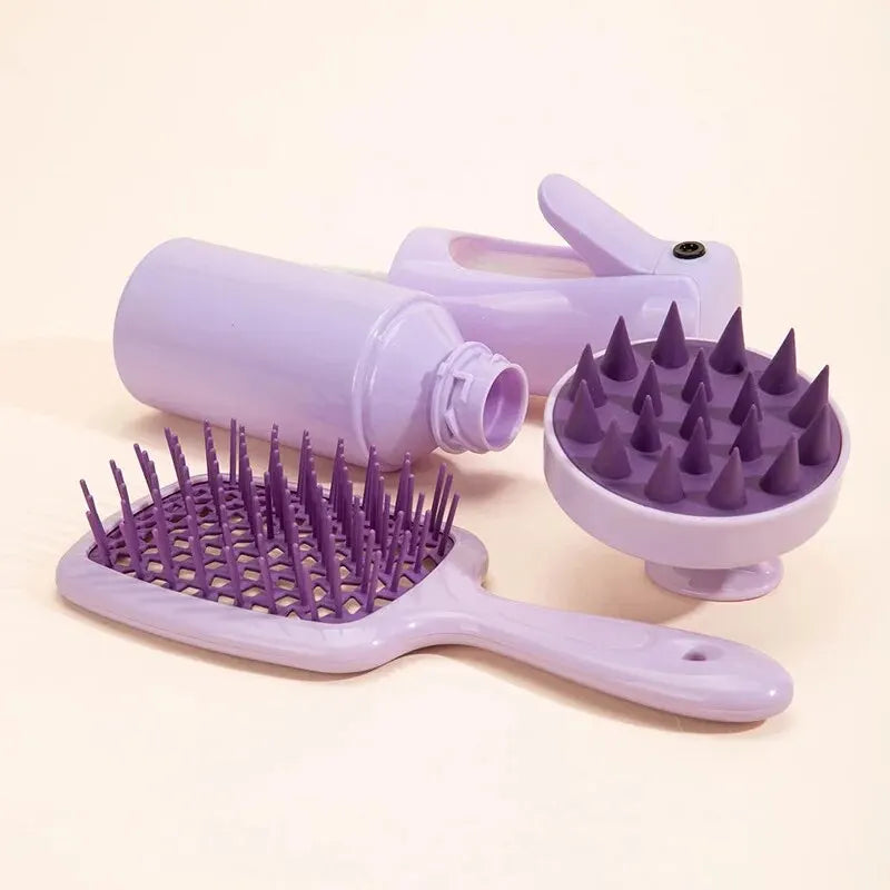 HairCare Essentials Comb & Scalp Massage Set Hairxza Hair Accessories. Hair accessories in USA. Bride accessories in USA. Bridal hair accessories in USA. Kids hair accessories in USA. Girls hair accessories. Hair products. Beautiful hair accessories.