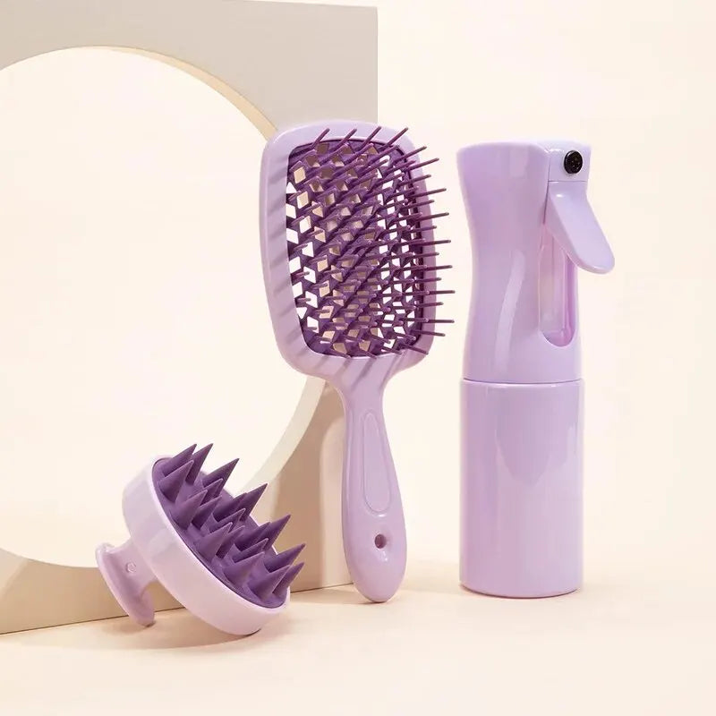 HairCare Essentials Comb & Scalp Massage Set Hairxza Hair Accessories. Hair accessories in USA. Bride accessories in USA. Bridal hair accessories in USA. Kids hair accessories in USA. Girls hair accessories. Hair products. Beautiful hair accessories.