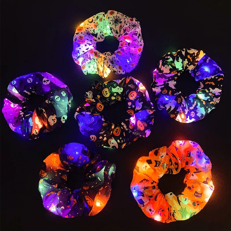 RadiantRipples: The Ultimate LED Glow Hair Scrunchie Collection. Hairxza Hair Accessories. Hair accessories in USA. Bride accessories in USA. Bridal hair accessories in USA. Kids hair accessories in USA. Girls hair accessories. Hair products. Beautiful hair accessories.