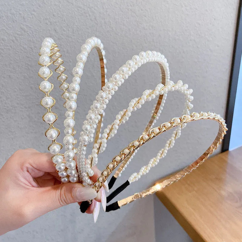 Pearl Elegance Harmony Headband. Hairxza Hair Accessories. Hair accessories in USA. Bride accessories in USA. Bridal hair accessories in USA. Kids hair accessories in USA. Girls hair accessories. Hair products. Beautiful hair accessories.