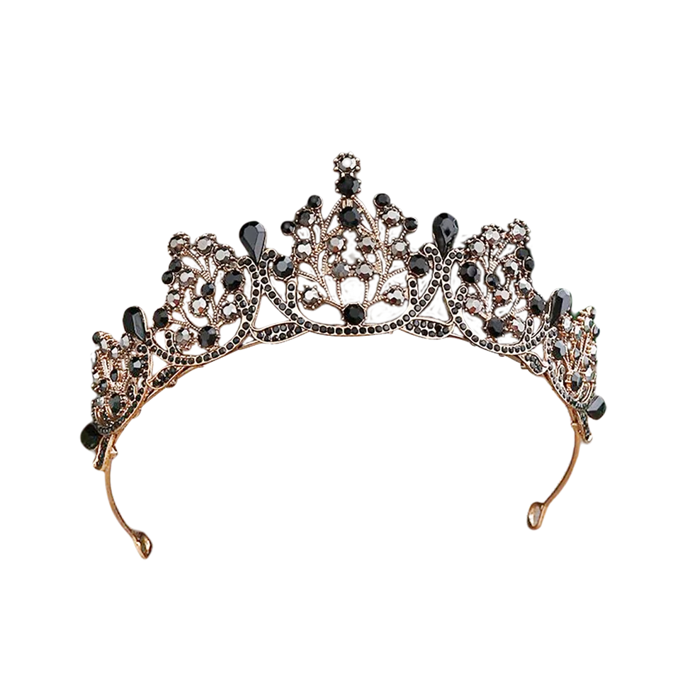 Majestic Dreams: Handcrafted Rhinestone & Pearl Princess Tiara